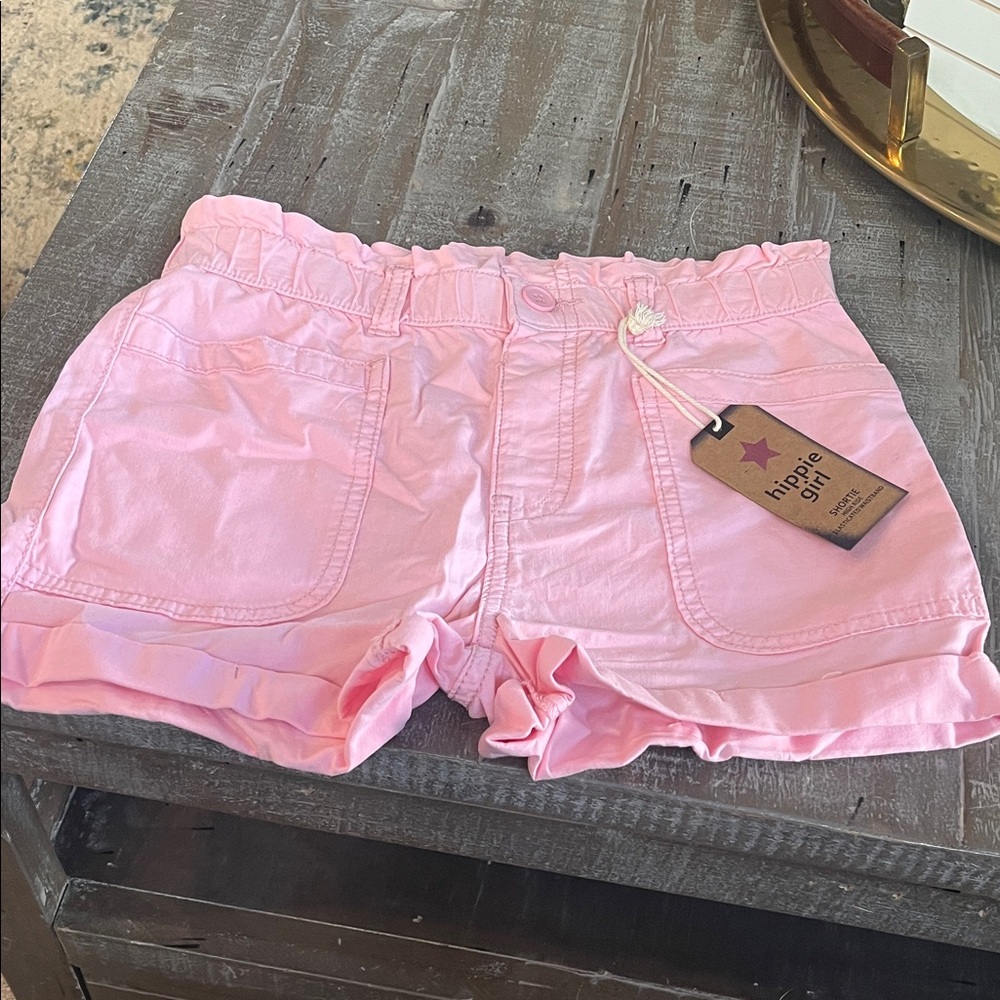 Hippie Girl Pink Kids Shorts NWT